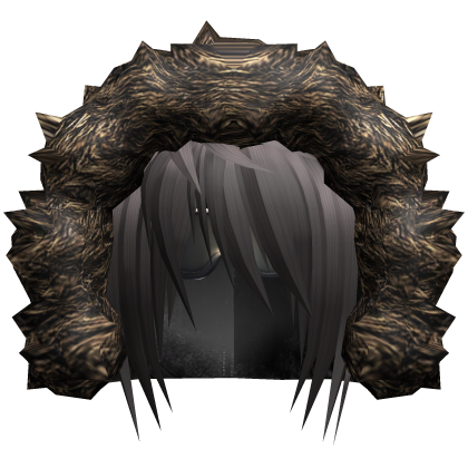messy grey emo hair w shades & hood Roblox item