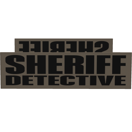 T/B Sheriff Detective Patches (LBV)
