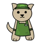 Cashier Doggo Roblox badge thumbnail