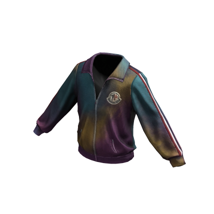 Teal Gradient Track Jacket