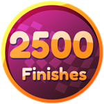 Finishes 2500!