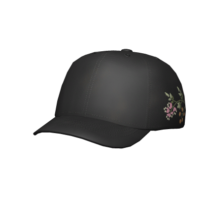 Black Flower Cap Roblox item
