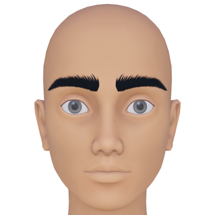 Thick Manly Black Eyebrows