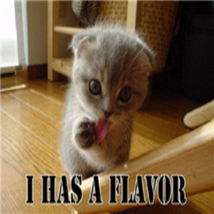=) I HAZ FLAVOR KITTEN!! PLZ FAVE =) Roblox decal
