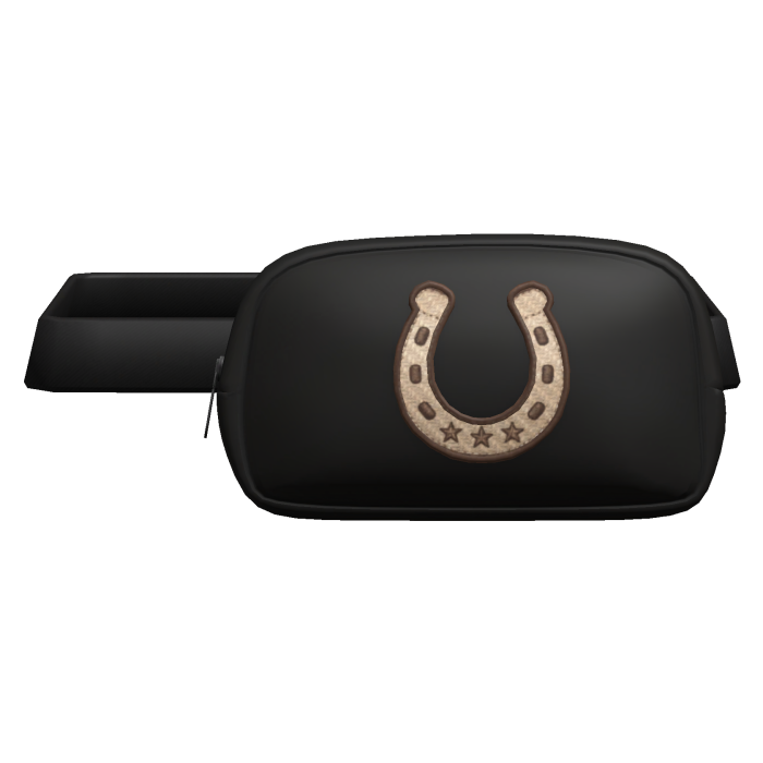 Equestrian Treat Waist Bag Black