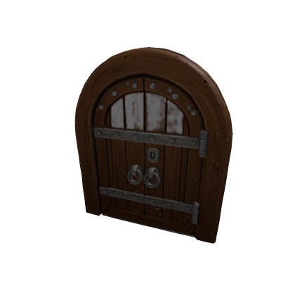 High-Fidelity Wooden Door Architectural Asset