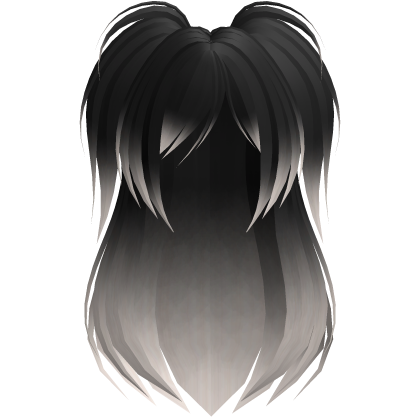 Black Blonde Emo Scene Long Black Side Pigtails