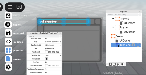 GUI Creator [ beta ] scripts