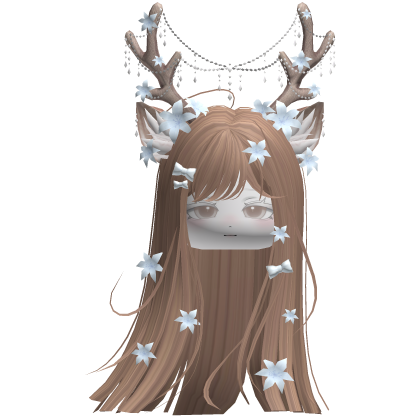 Ethereal Christmas Fairy Fawn Hair w/ Antlers