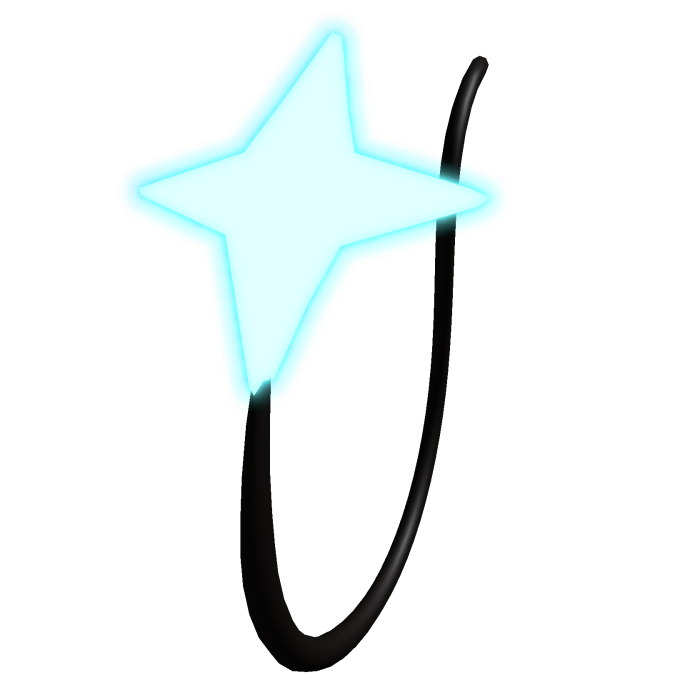 EMISSIVE Blue Astro Star Critter Tail
