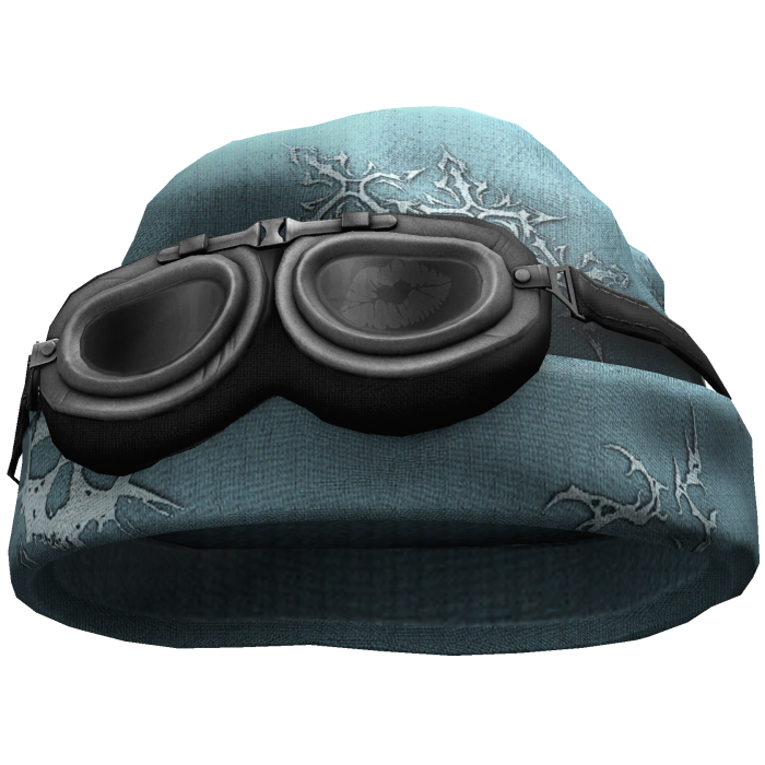 Gothic Grunge Beanie w/ Goggles (Blue)