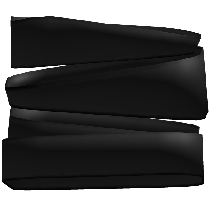 Black Anime Right Shoulder Bandage