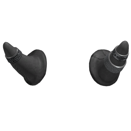 Black horns w/rings Roblox item