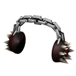  Bone Spiked Headphones