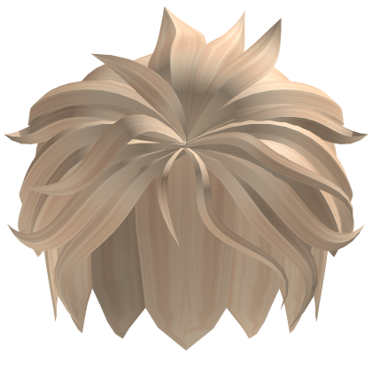 Slicked Back Messy Fluffy Hair (Blonde)