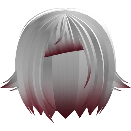 (#﹏U) white faded emo uneven cut hair w tufts Roblox item