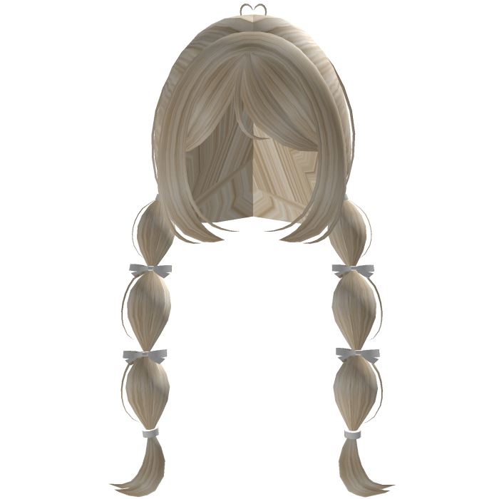 adorable cute heart bow pigtails hair [blonde]