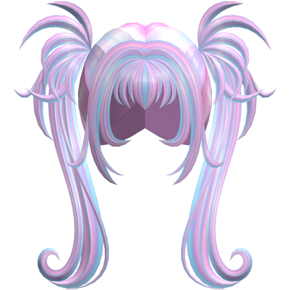 Cotton Candy Gothic Spiky Twintails with Curls