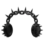 Black Spikey Headphones