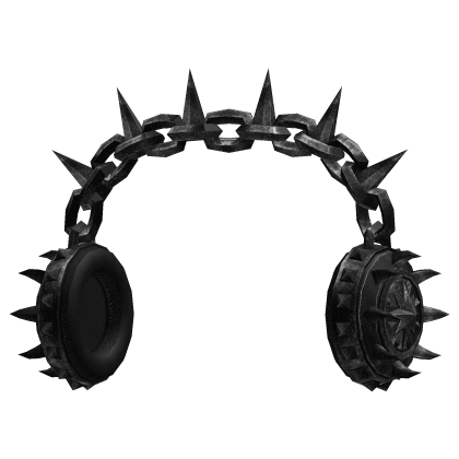 Black Spikey Headphones