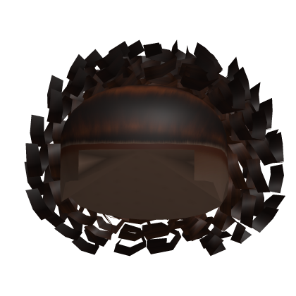 Brown Fluffy Curly Man Bun Roblox item