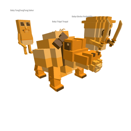 Baby Brainrots Collection Gold Edition (Rigged)