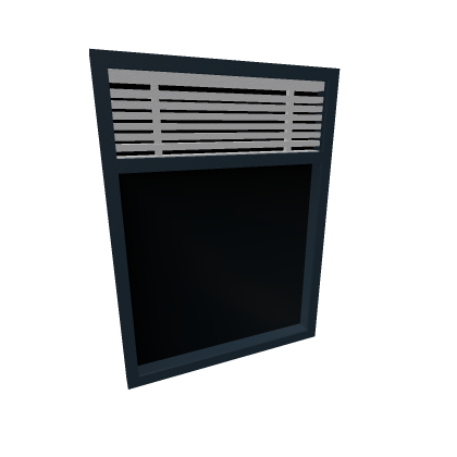 Window with opened blinds
