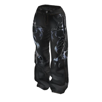 WHIPLASH - Cyber Chrome Black Jeans | Roblox Item - Rolimon's