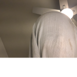 Creepy Monster. Blue blanket