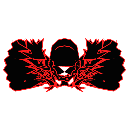Cartoony Red Hood Chain Dragons Demon Wings Combo Roblox item