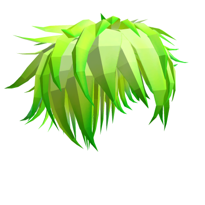 Layered Spikes Hair - Lime Gradient