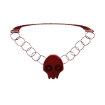Red  Skull Necklace