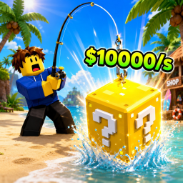 Fishing Out A Lucky Block