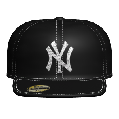 Black NY Fitted Cap Roblox item