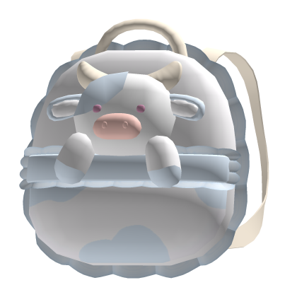 ♡ ꒰cutesy dreamy cow backpack, blue. . .꒱♡ Roblox item
