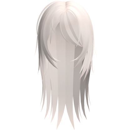 emo blonde long hair with messy strands Roblox item