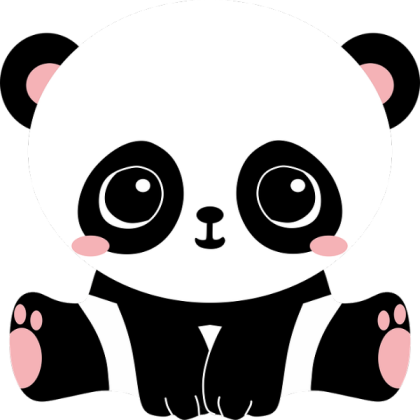 Super Cute Kawaii Panda Roblox decal