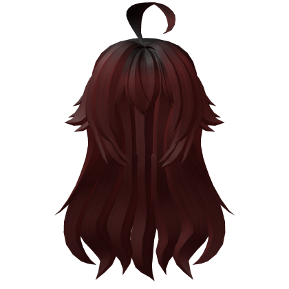 Anime Long Hair - Dark Red 