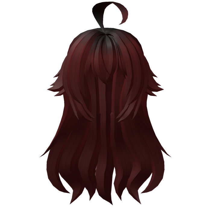Anime Long Hair - Dark Red 