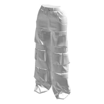 White Cargo Pants thumbnail