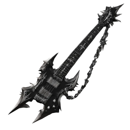 Y2K Black Guitar w/ Chain ⛓️ Roblox item render