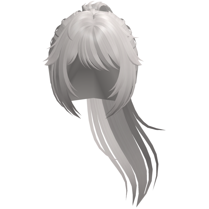cute anime ayano yandere ponytail in ash blonde