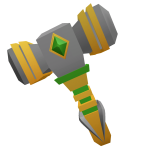 Green And Gold Luxury Hammer
