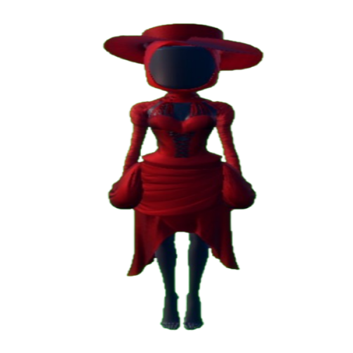 Red Dress Lady Gaga x DTI Dress To Impress Roblox decal