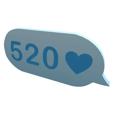 Aqua 520 Heart Bubble Roblox item thumbnail