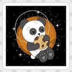 cute cookie panda