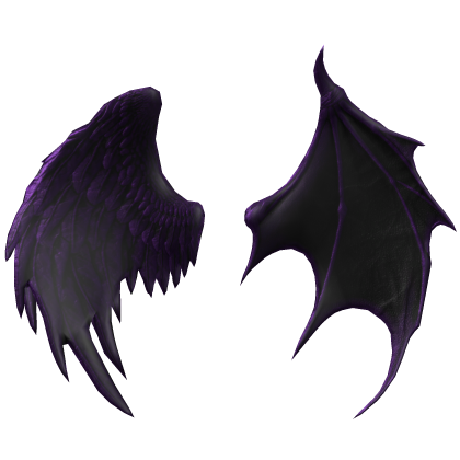 Divine Angel&Devil Duality Wings (Purple&Black) Roblox item
