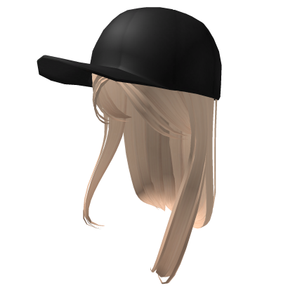  K-Pop Girl Blonde hair with Black Cap Roblox item