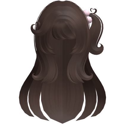 brown fluffy swirly dolly hair w mini ponytail Roblox item