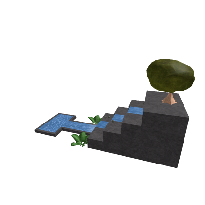  waterfall with a tree